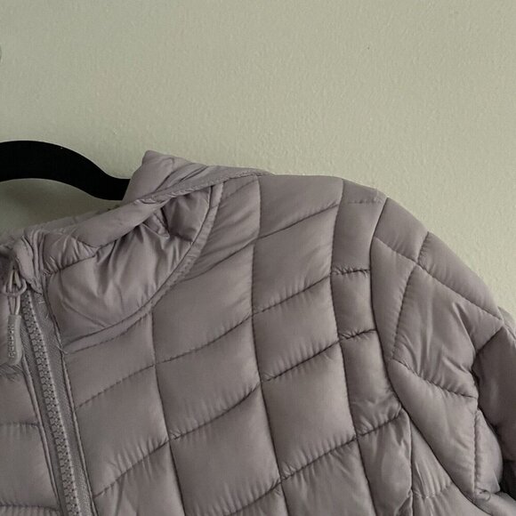 Reebok Women SZ L Light Purple Hooded Zip Pockets Puffer Winter Jacket Coat - Picture 7 of 11